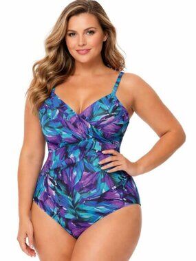 Croft & Barrow One Piece Swimsuit Size 14 Underwire